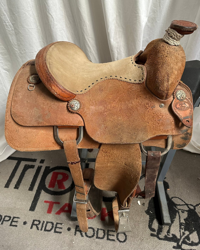 Load image into Gallery viewer, Used Bader Team Roper Saddle 15"
