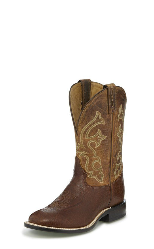 Tony Lama Crowell Square Toe Boot - Tan Conga