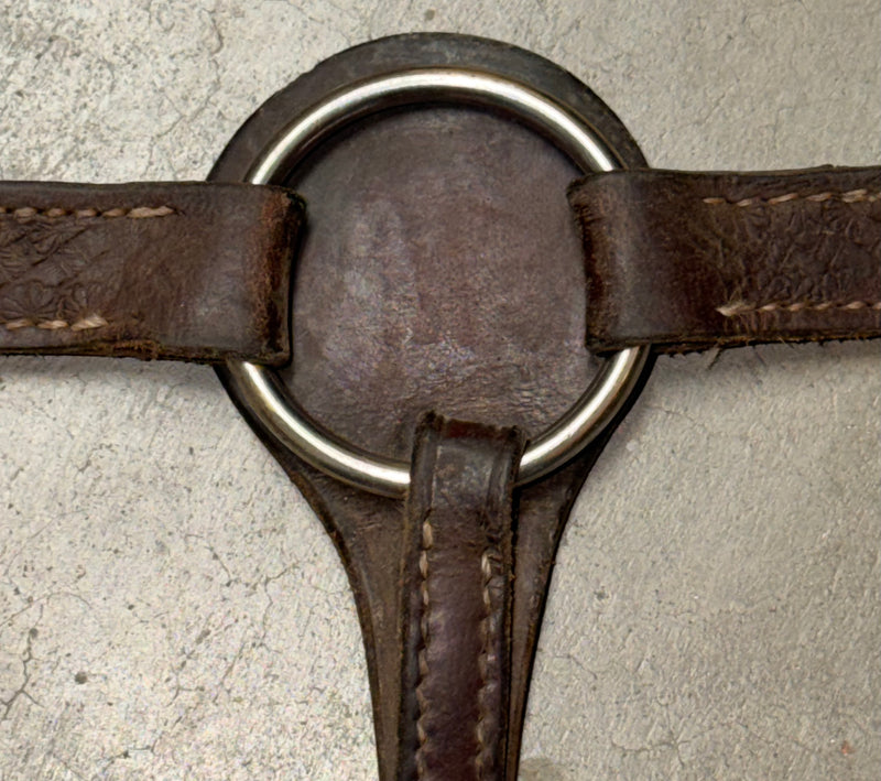 Load image into Gallery viewer, Used Basketweave Tooled Breast Collar 1”
