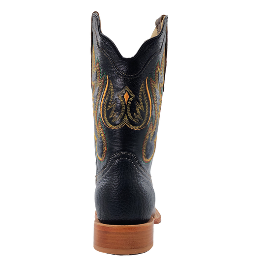 R. Watson 11" Cowhide Wide Square Toe Boot - Toscama Miel Soto