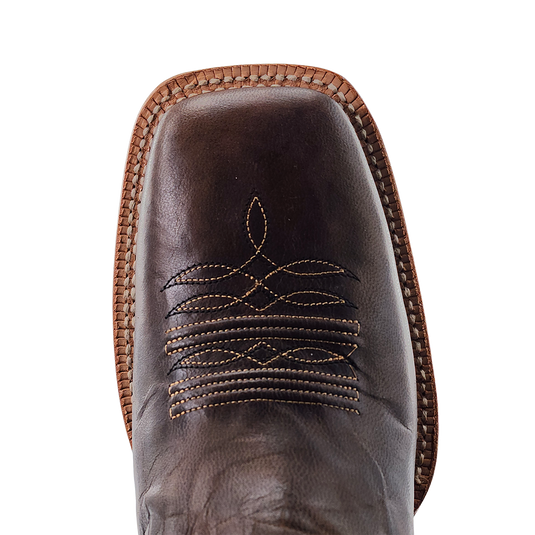 R. Watson 11" Cowhide Wide Square Toe Boot - Toscama Miel Soto