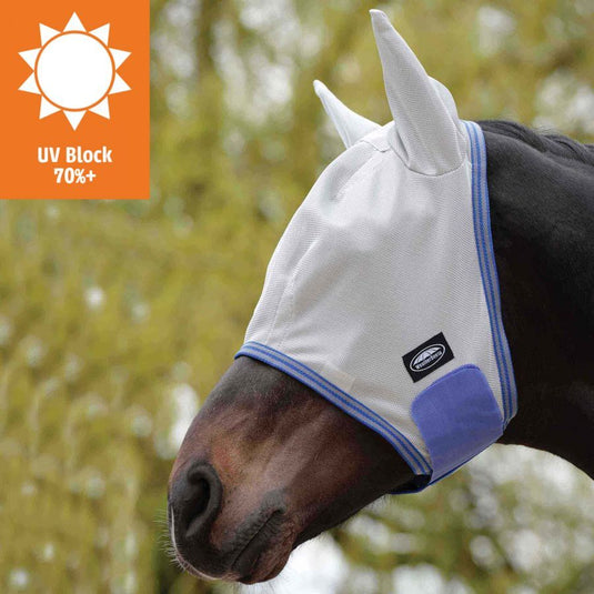 Weatherbeeta Comfitec Airflow Fly Mask - Blue/Gray