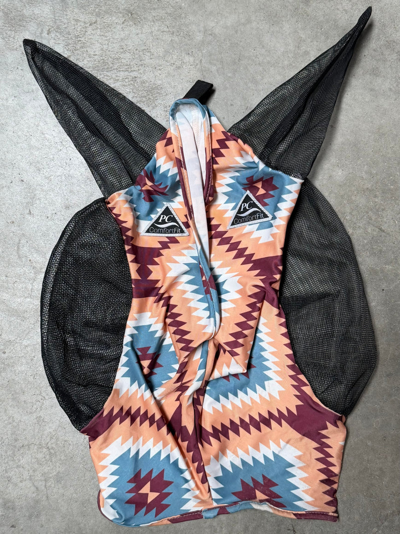 Load image into Gallery viewer, Used PC Comfort Fit Fly Mask with Ears - Aztec
