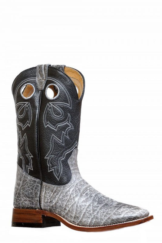 Boulet Western Wide Square Toe Boot - Gray