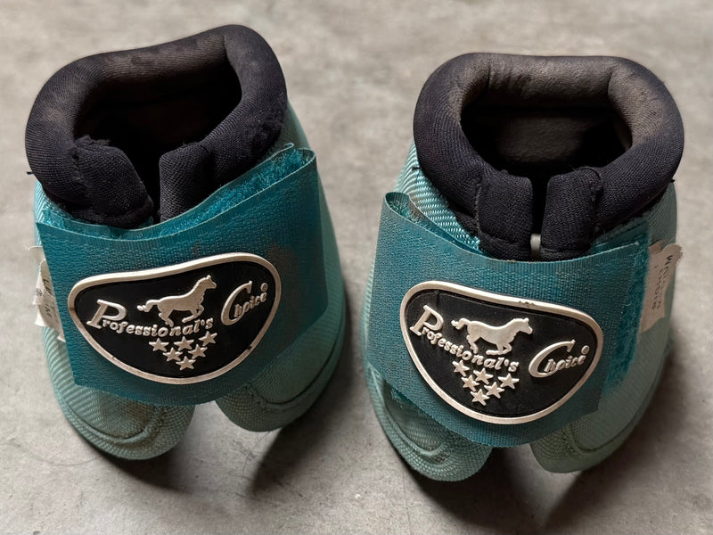 Load image into Gallery viewer, Used PC Ballistic Bell Boots - Turquoise - Medium
