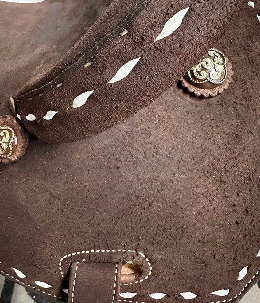 ST BR100 Barrel Saddle Chocolate 13"