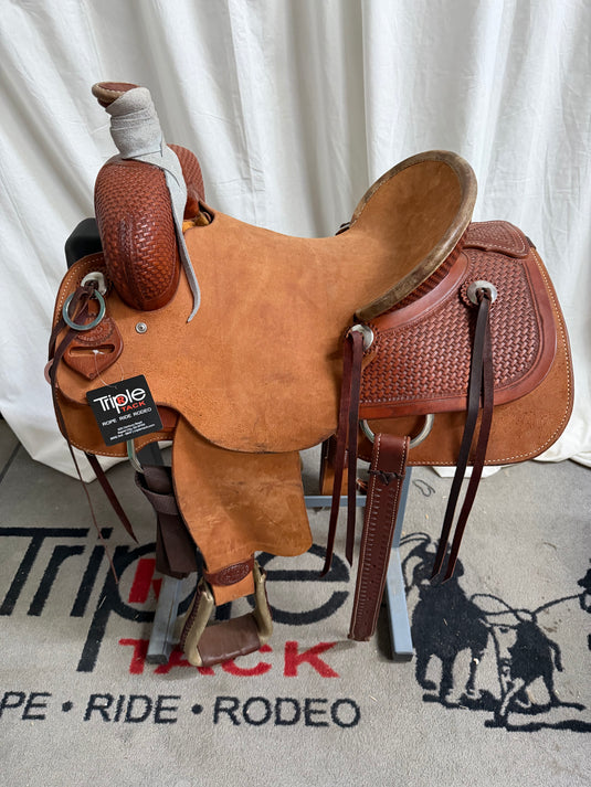 Used (NEW) SRS Team Roper Saddle 15