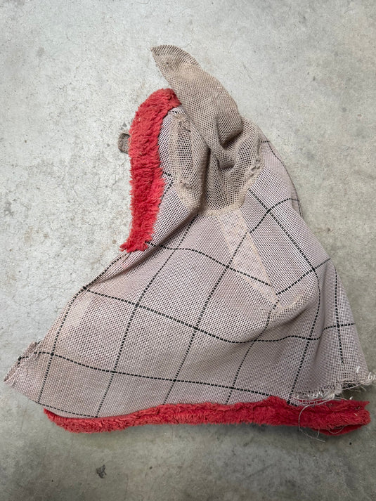 Used Mesh Fly Mask w/ Ears - Gray/Red
