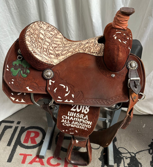 Used Teskey's Saddles Trophy Team Roper 14.5"