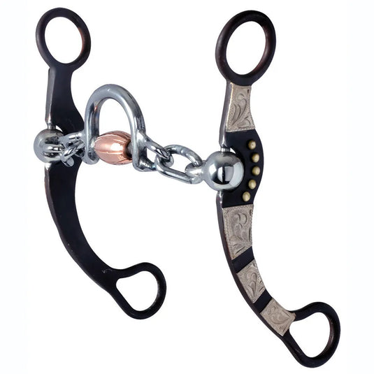 Reinsman Pro Roper Ported Chain with Copper Roller Bit