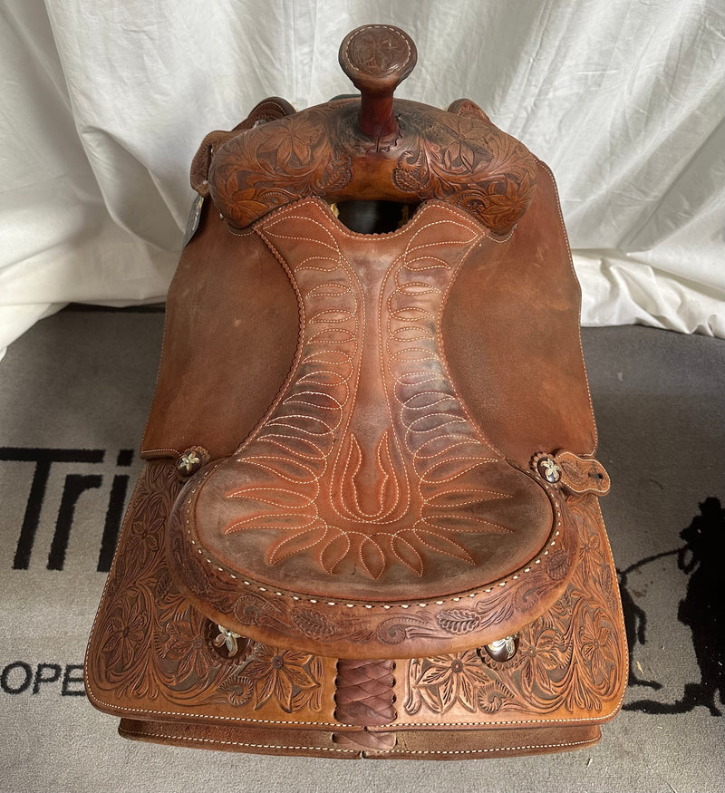 Load image into Gallery viewer, Used Martin Saddlery Team Roper Saddle - 14.5”
