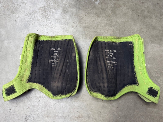Used PC SMB Elite Protective Boots - Green - Medium - Front