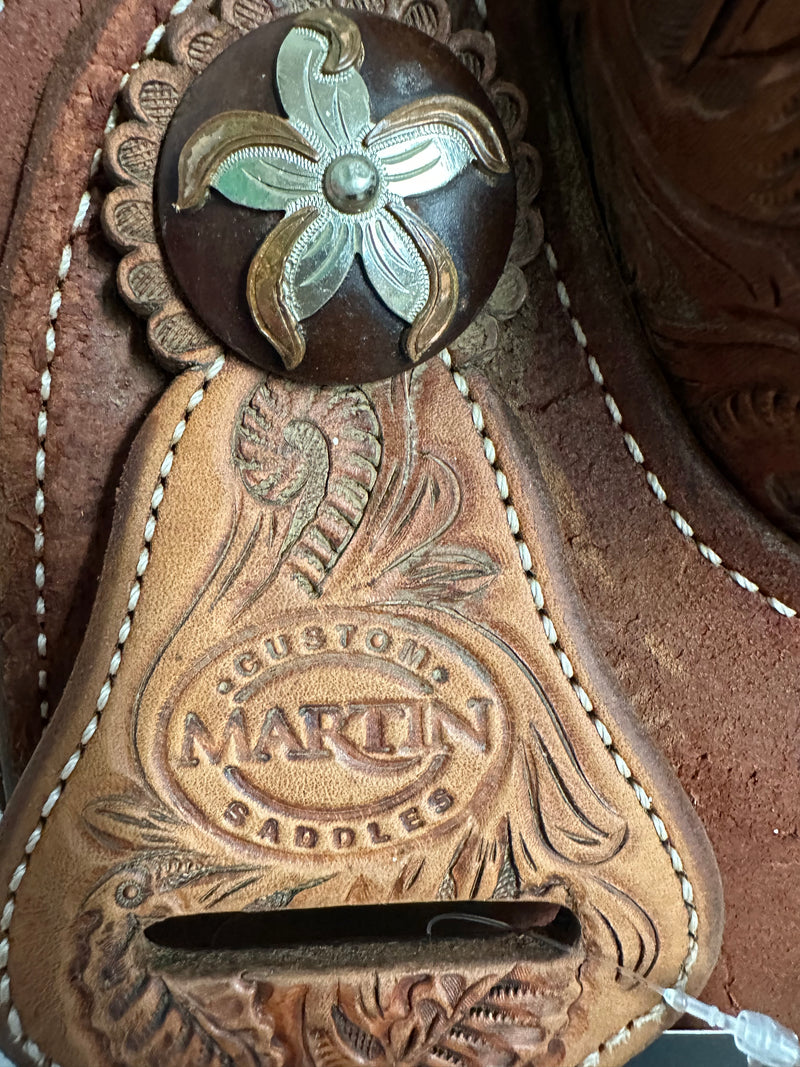 Load image into Gallery viewer, Used Martin Saddlery Team Roper Saddle - 14.5”
