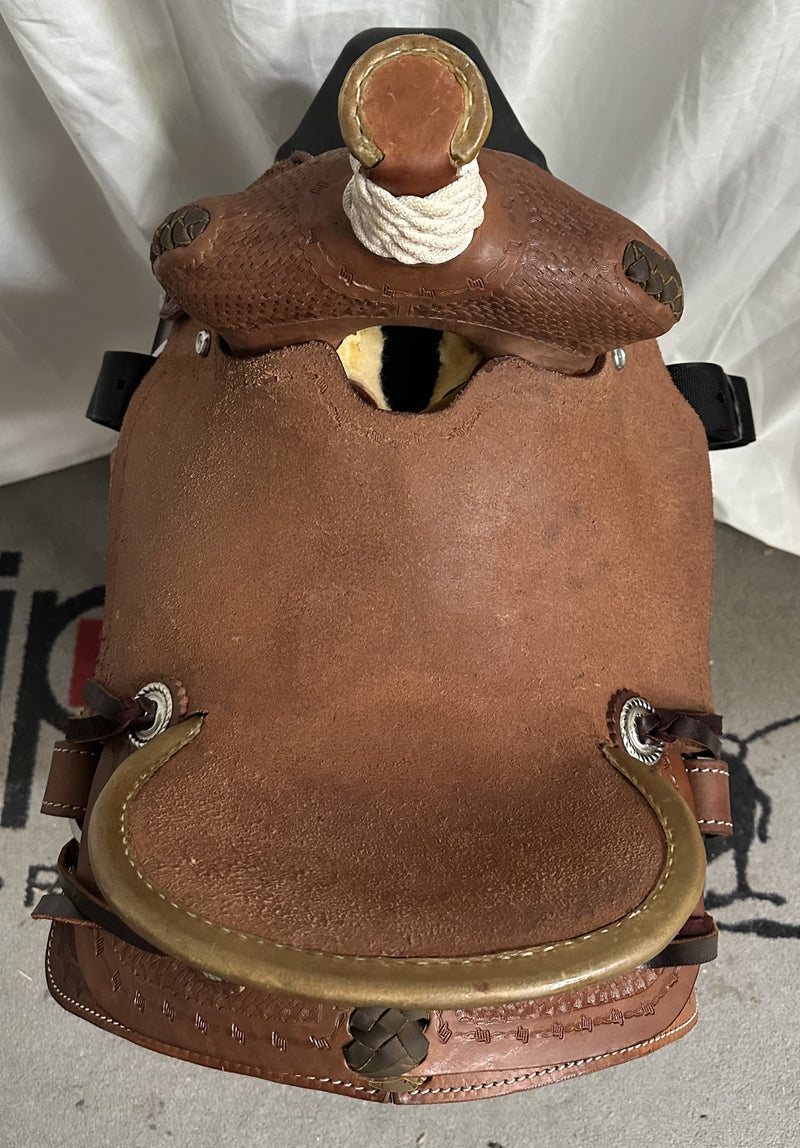 Load image into Gallery viewer, Triple R Kid Modified Association Rancher Saddle 12"
