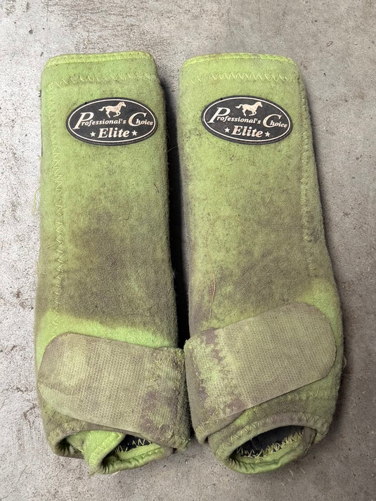 Used PC SMB Elite Protective Boots - Green - Medium - Hind
