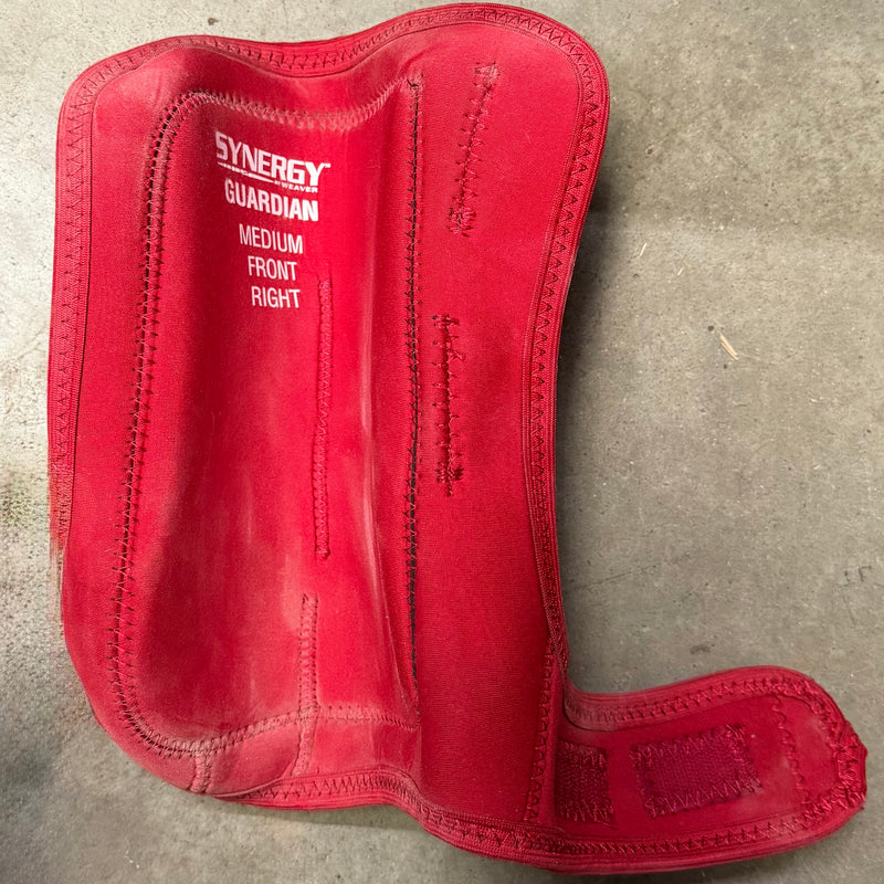 Load image into Gallery viewer, Used Synergy Guardian Protective Boots - Red - Front - Medium
