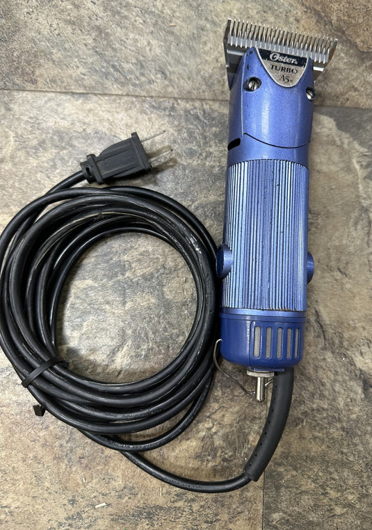 Used/Refurbished Oster Turbo A5 Double Speed Clipper - Blue