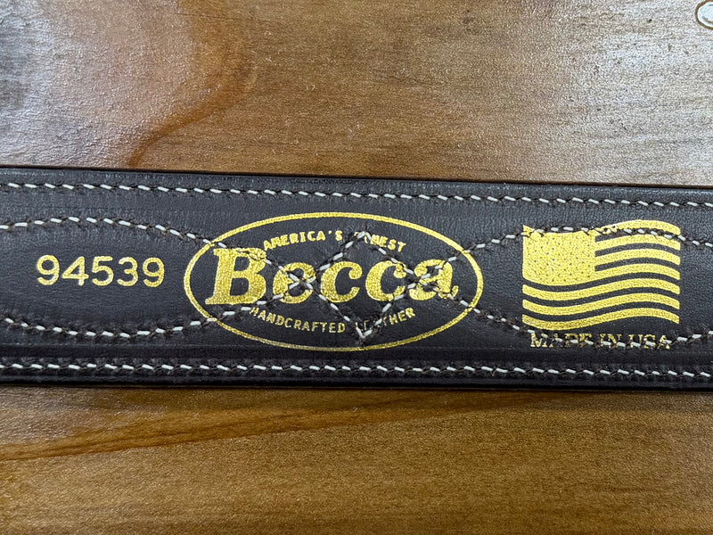 Load image into Gallery viewer, Becca 1-1/2" Gunslinger Stitch Roughout Belt - Walnut
