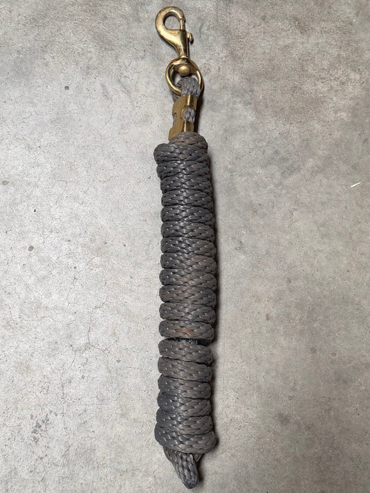 Used/New Weaver Poly Lead Rope - 10’ - Silver
