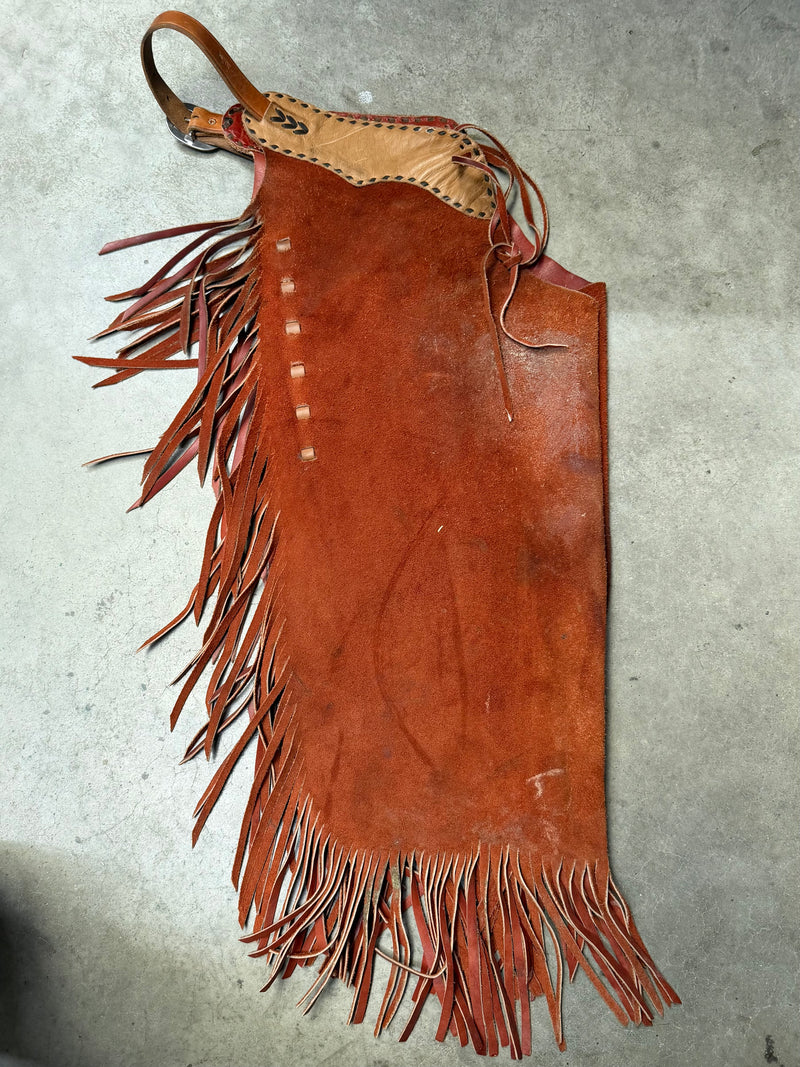 Load image into Gallery viewer, Used Oliver Saddle Shop Chinks - Made in Amarillo, TX

