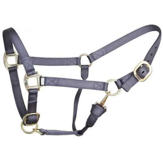 Reinsman Deluxe Nylon Halter Yearling Gray