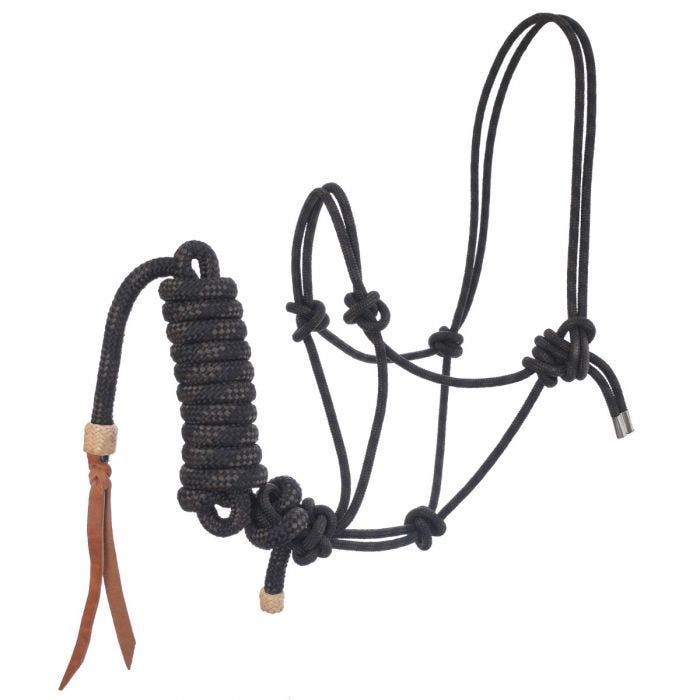 Load image into Gallery viewer, Diamond R Rope Halter with Lead - Yearling
