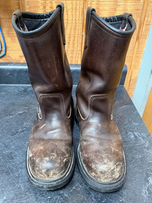 Used Red Wing 12" Pecos Safety Toe Boots - 8.5 D