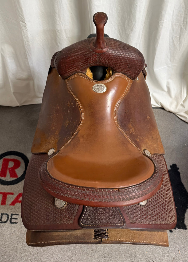 Load image into Gallery viewer, Used Billy Cook Classic Pro Cutter Saddle 16"
