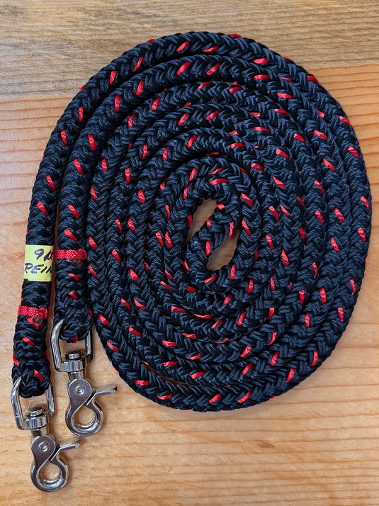 Brute Roping Rein 3/8" X 9'