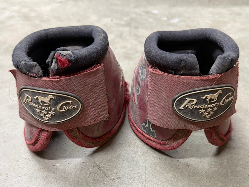 Load image into Gallery viewer, Used PC Ballistic Bell Boots - Red Crosses
