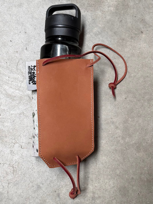 Used Rockin’ A Custom Leather Bottle Holder - Acid Washed Cowhide