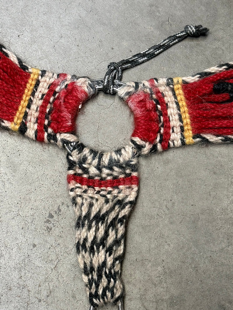 Load image into Gallery viewer, Used Celio Mohair Breast Collar - Natural/Red - Thunderbird
