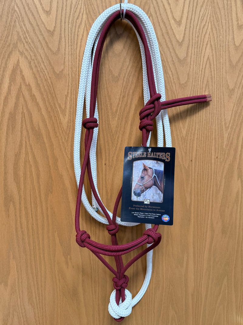 Load image into Gallery viewer, Steele Rope Halter with 12' Lead - Yearling
