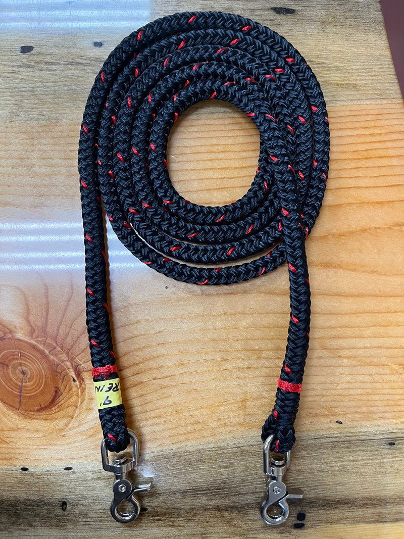 Load image into Gallery viewer, Brute Roping Rein 3/8" X 9'
