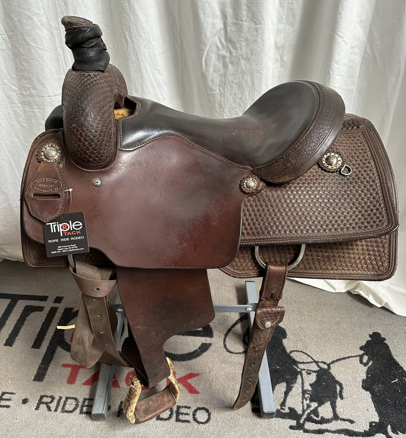 Load image into Gallery viewer, Used Dale Martin Ranch Cutter Saddle 15"
