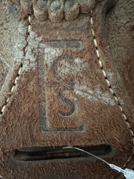 Used Elite Chocolate Roughout Team Roper Saddle 14"