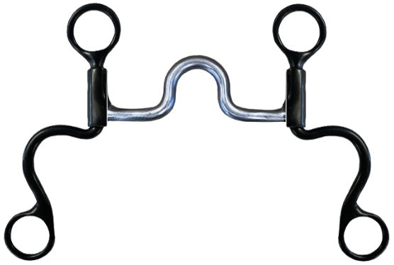Load image into Gallery viewer, Dutton Short S Calvary Shank Medium Round Solid Port Bit
