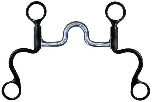 Dutton Short S Calvary Shank Medium Round Solid Port Bit