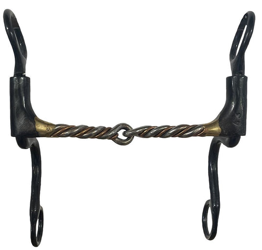 Dutton Short S Calvary Shank Twisted Copper Wire Bit