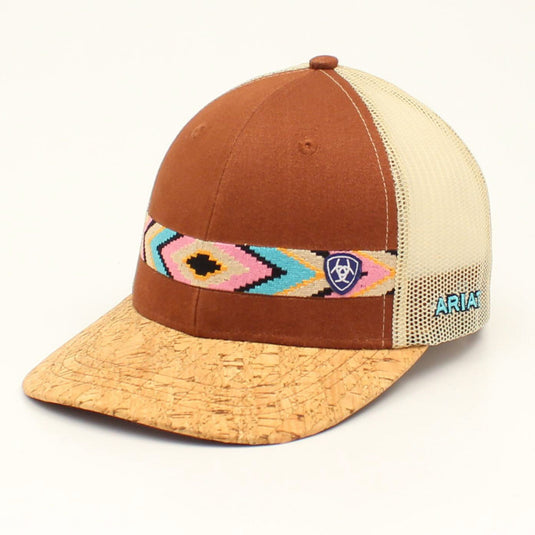 Ariat Aztec Cork Snapback Ball Cap