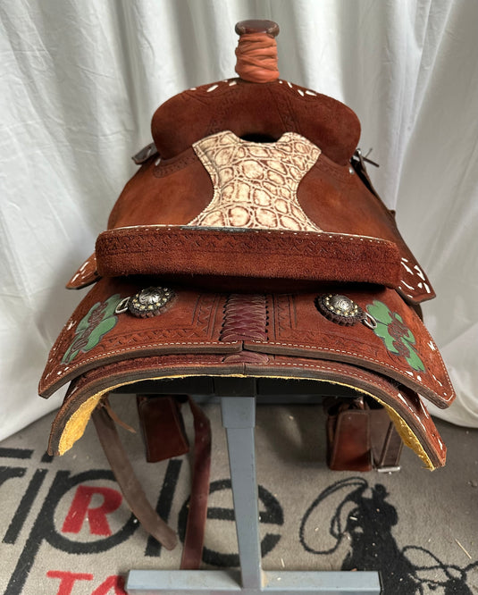 Used Teskey's Saddles Trophy Team Roper 14.5"