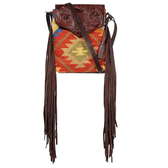 Ariat Concealed Carry Brynlee Aztec Crossbody Purse with Fringe - Multi