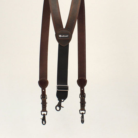 Ariat Leather Gallus Suspender -Dark Brown