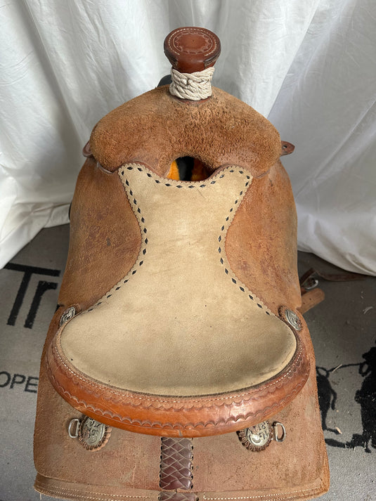 Used Bader Team Roper Saddle 15"