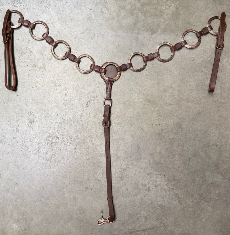 Load image into Gallery viewer, Used Copper Rings Breast Collar
