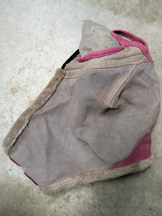Used Weatherbeeta Fly Mask w/ Ears - Gray/Purple