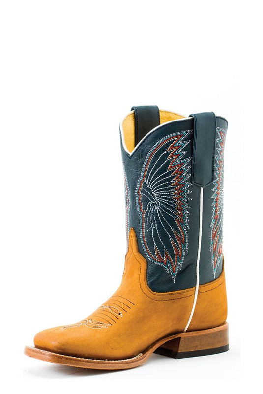 Anderson Bean Kid's Blue Moon Pie DB Toe Boot - Tan