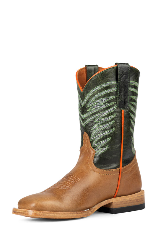 Anderson Bean Kid's Gunny Jimmy DB Toe Boot - Turquoise Explosion