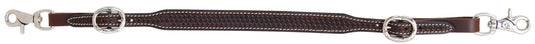 Rafter T Basket Tooled Dark Oil Finish Wither Strap