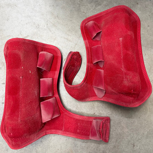 Used Synergy Guardian Protective Boots - Red - Front - Medium